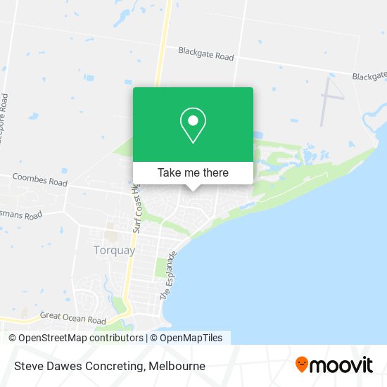 Steve Dawes Concreting map