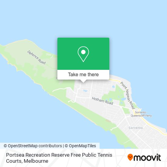 Portsea Recreation Reserve Free Public Tennis Courts map