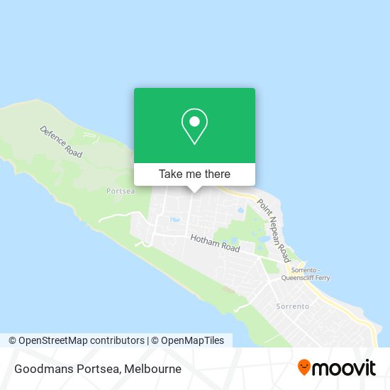 Goodmans Portsea map