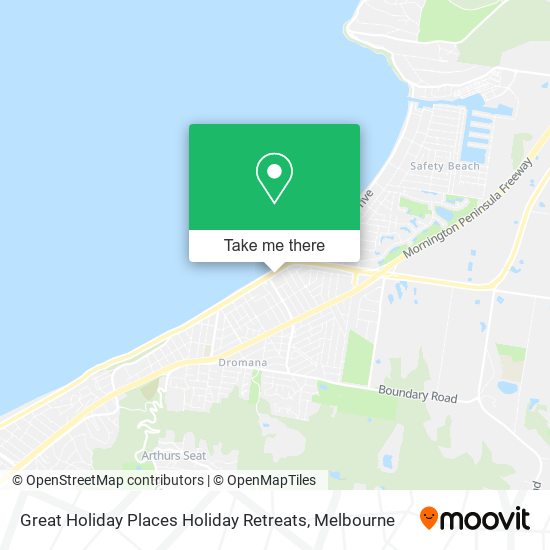 Great Holiday Places Holiday Retreats map