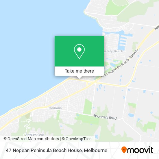 47 Nepean Peninsula Beach House map