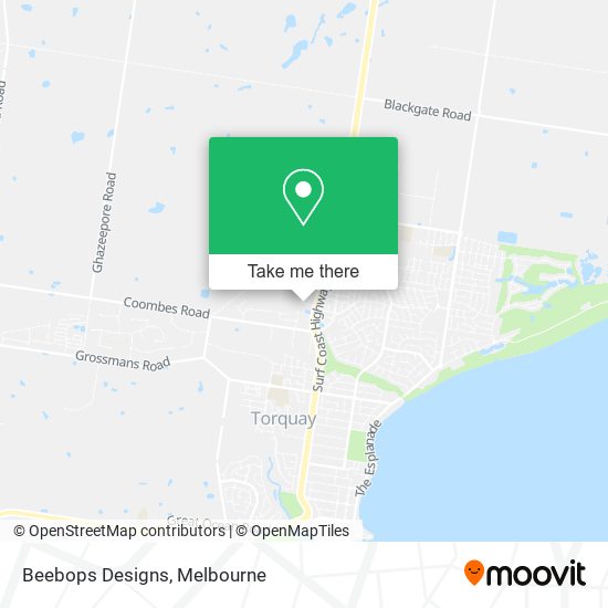 Beebops Designs map