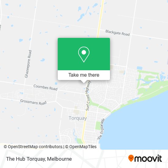 The Hub Torquay map