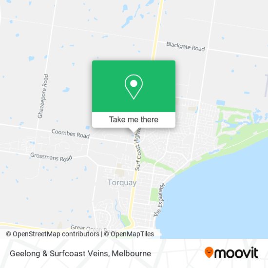 Geelong & Surfcoast Veins map