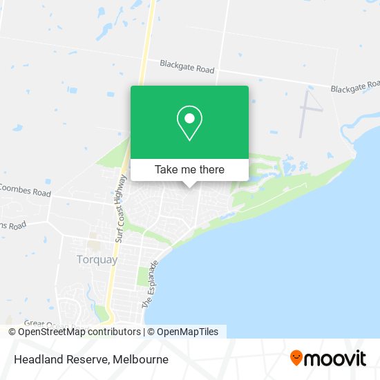 Headland Reserve map