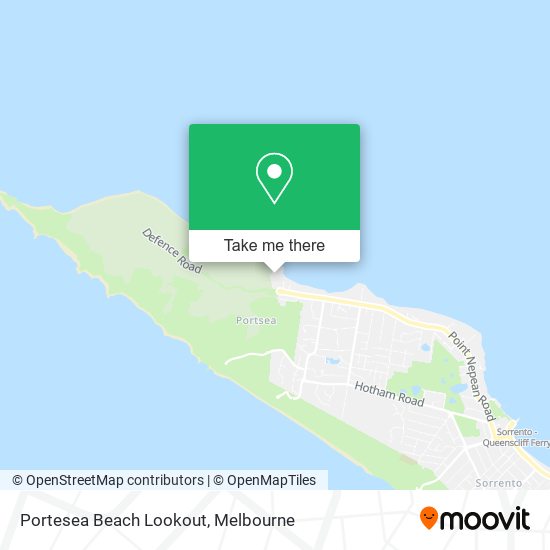 Portesea Beach Lookout map