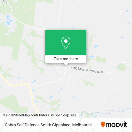 Cobra Self Defence South Gippsland map