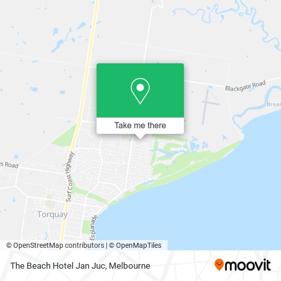 The Beach Hotel Jan Juc map