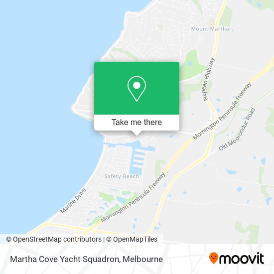 Martha Cove Yacht Squadron map