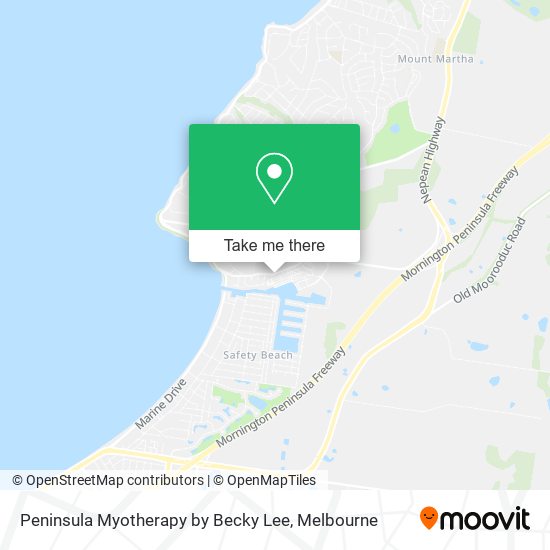 Peninsula Myotherapy by Becky Lee map
