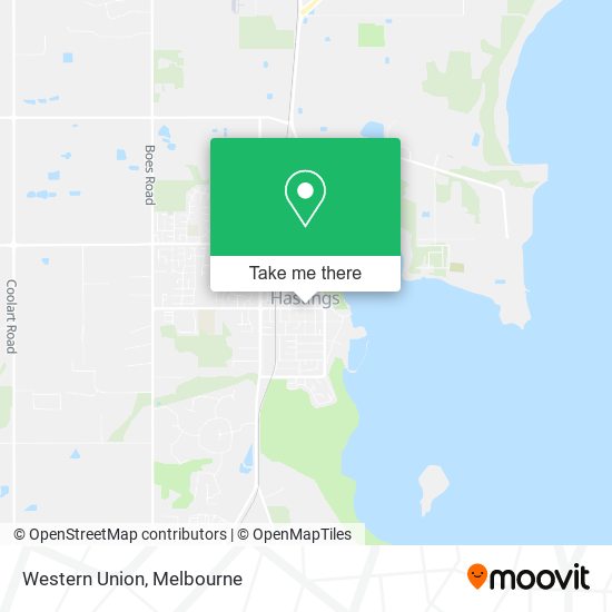 Western Union map