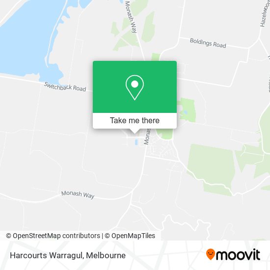 Harcourts Warragul map