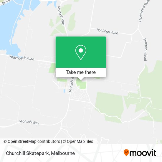 Churchill Skatepark map