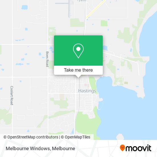 Melbourne Windows map