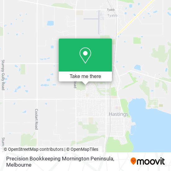 Precision Bookkeeping Mornington Peninsula map
