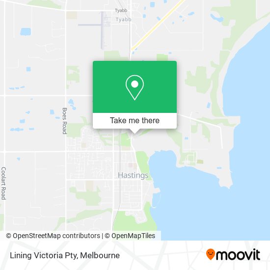 Lining Victoria Pty map