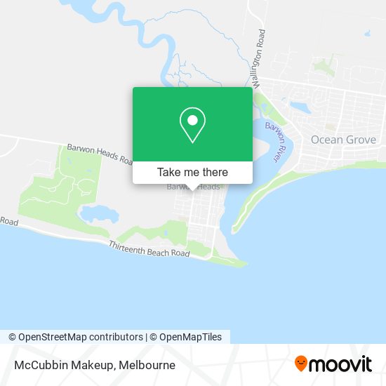 McCubbin Makeup map