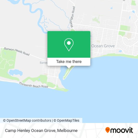 Camp Henley Ocean Grove map
