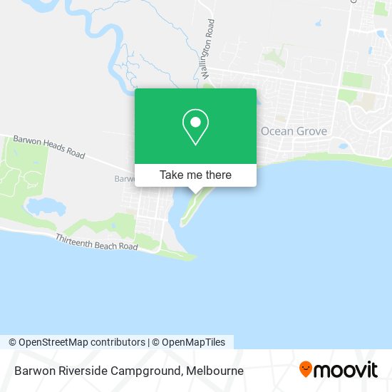 Barwon Riverside Campground map