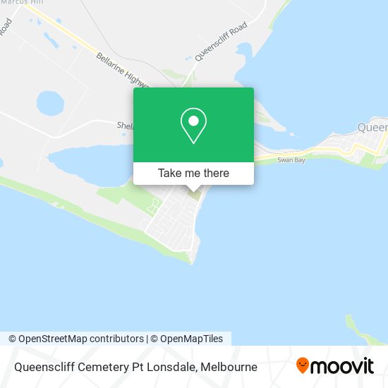 Mapa Queenscliff Cemetery Pt Lonsdale