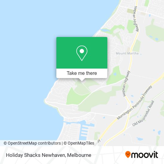 Holiday Shacks Newhaven map