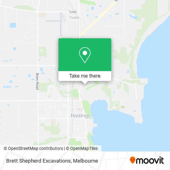 Brett Shepherd Excavations map