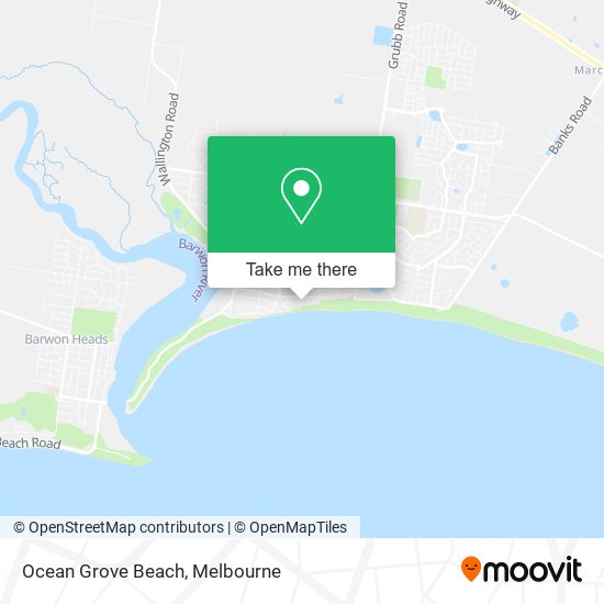 Ocean Grove Beach map