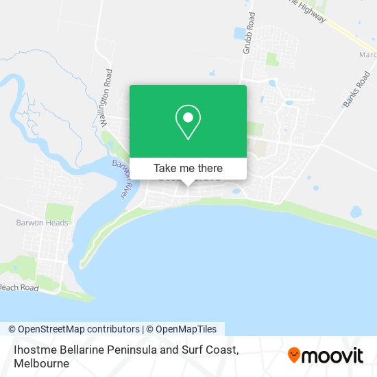 Ihostme Bellarine Peninsula and Surf Coast map