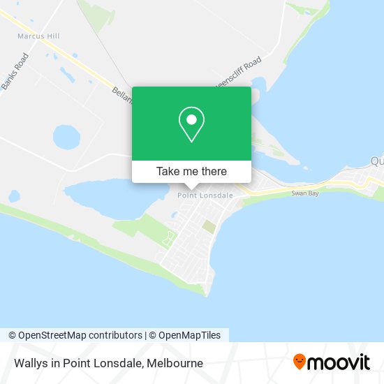 Wallys in Point Lonsdale map