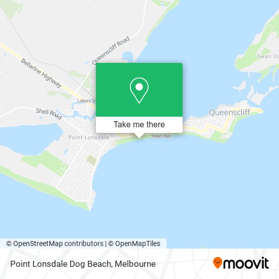 Mapa Point Lonsdale Dog Beach