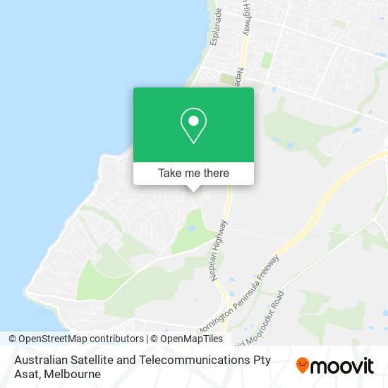 Mapa Australian Satellite and Telecommunications Pty Asat