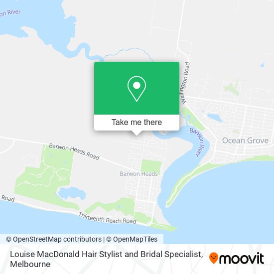 Louise MacDonald Hair Stylist and Bridal Specialist map