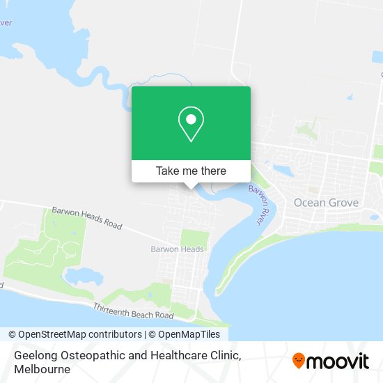 Geelong Osteopathic and Healthcare Clinic map