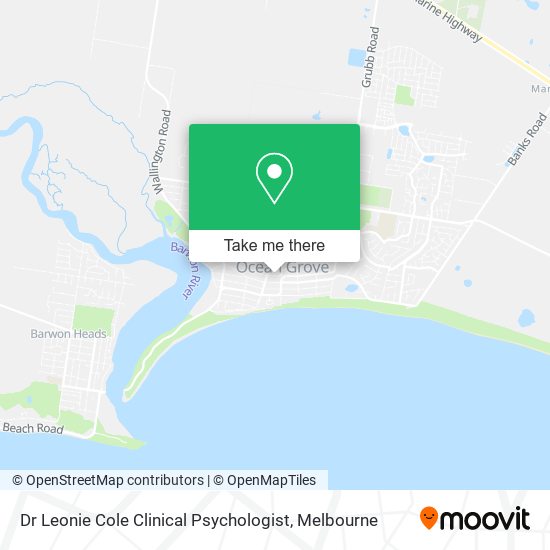 Dr Leonie Cole Clinical Psychologist map