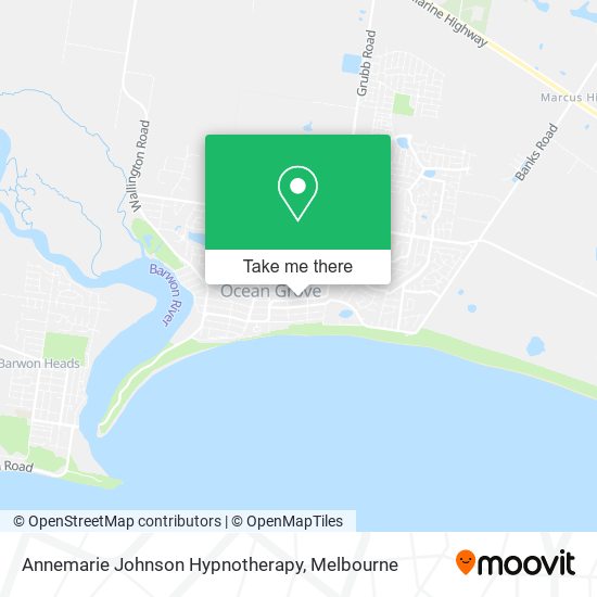 Annemarie Johnson Hypnotherapy map