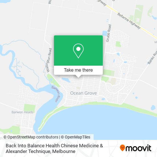 Back Into Balance Health Chinese Medicine & Alexander Technique map