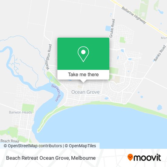 Beach Retreat Ocean Grove map