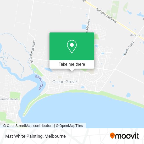 Mat White Painting map