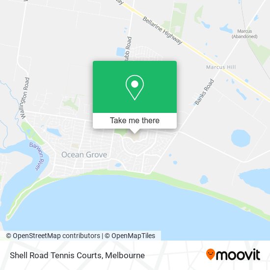 Shell Road Tennis Courts map