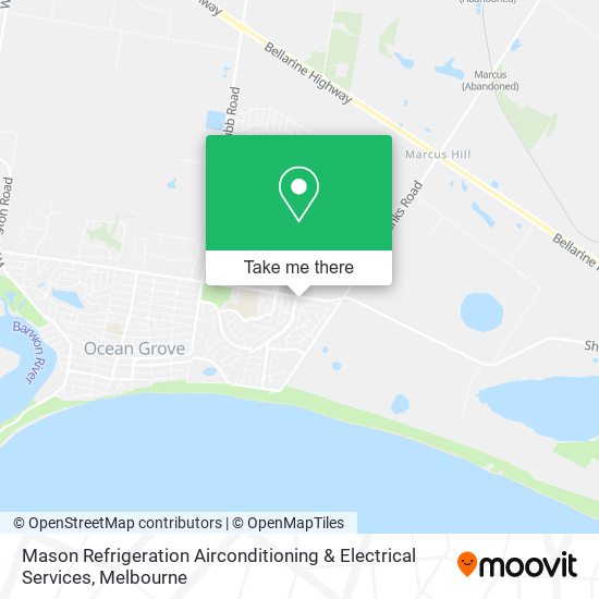 Mason Refrigeration Airconditioning & Electrical Services map