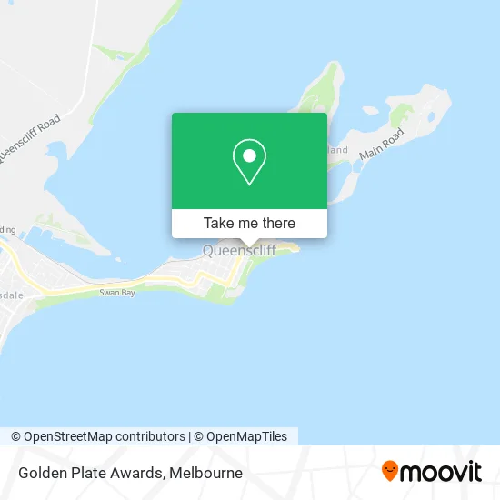 Golden Plate Awards map