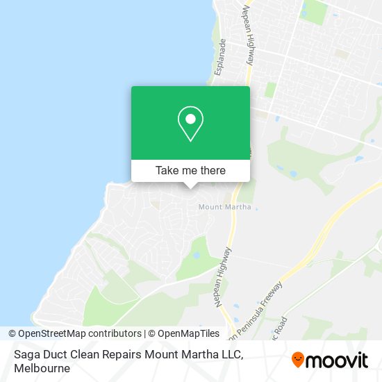 Mapa Saga Duct Clean Repairs Mount Martha LLC