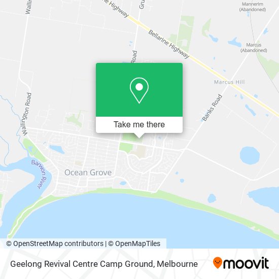 Geelong Revival Centre Camp Ground map