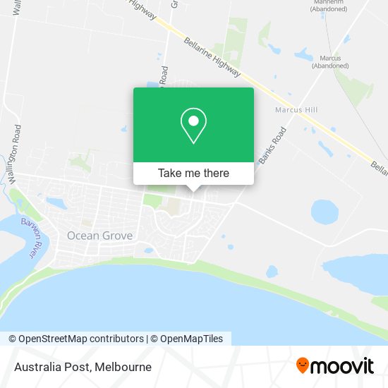 Australia Post map