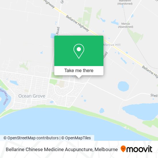 Bellarine Chinese Medicine Acupuncture map