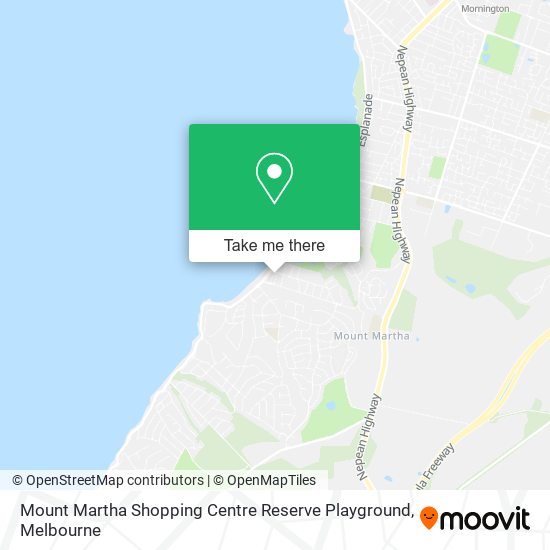 Mount Martha Shopping Centre Reserve Playground map
