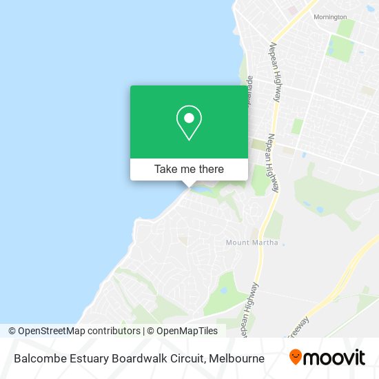 Balcombe Estuary Boardwalk Circuit map