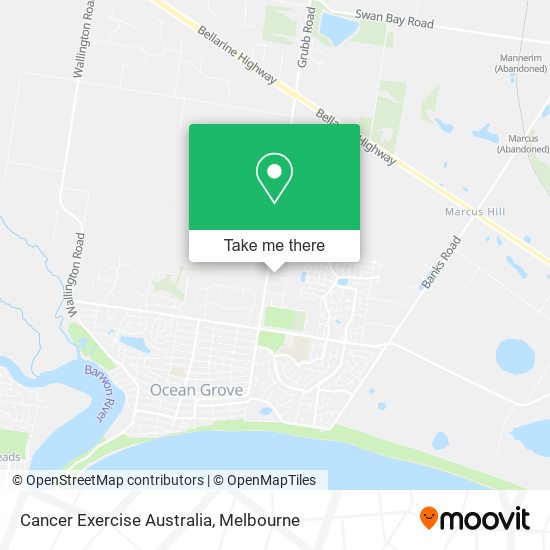 Cancer Exercise Australia map