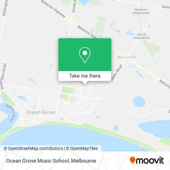 Ocean Grove Music School map