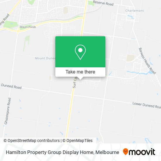 Hamilton Property Group Display Home map